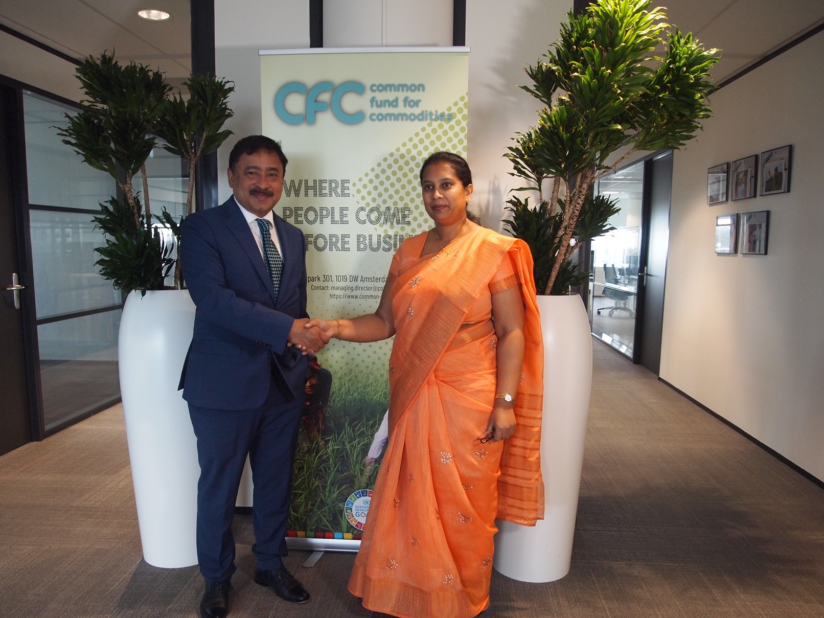 From left:  Ambassador Sheikh Mohammed Belal is seen with Ambassador Mrs. Rekha Gunasekera