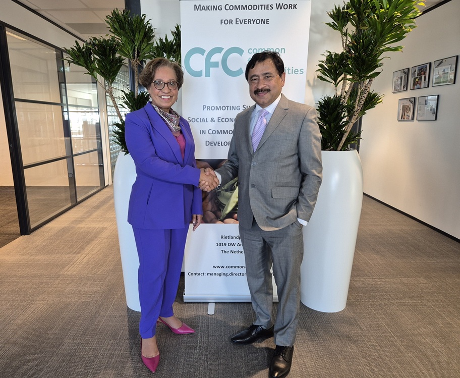 Ambassador Belal is seen with Ambassador Encoge