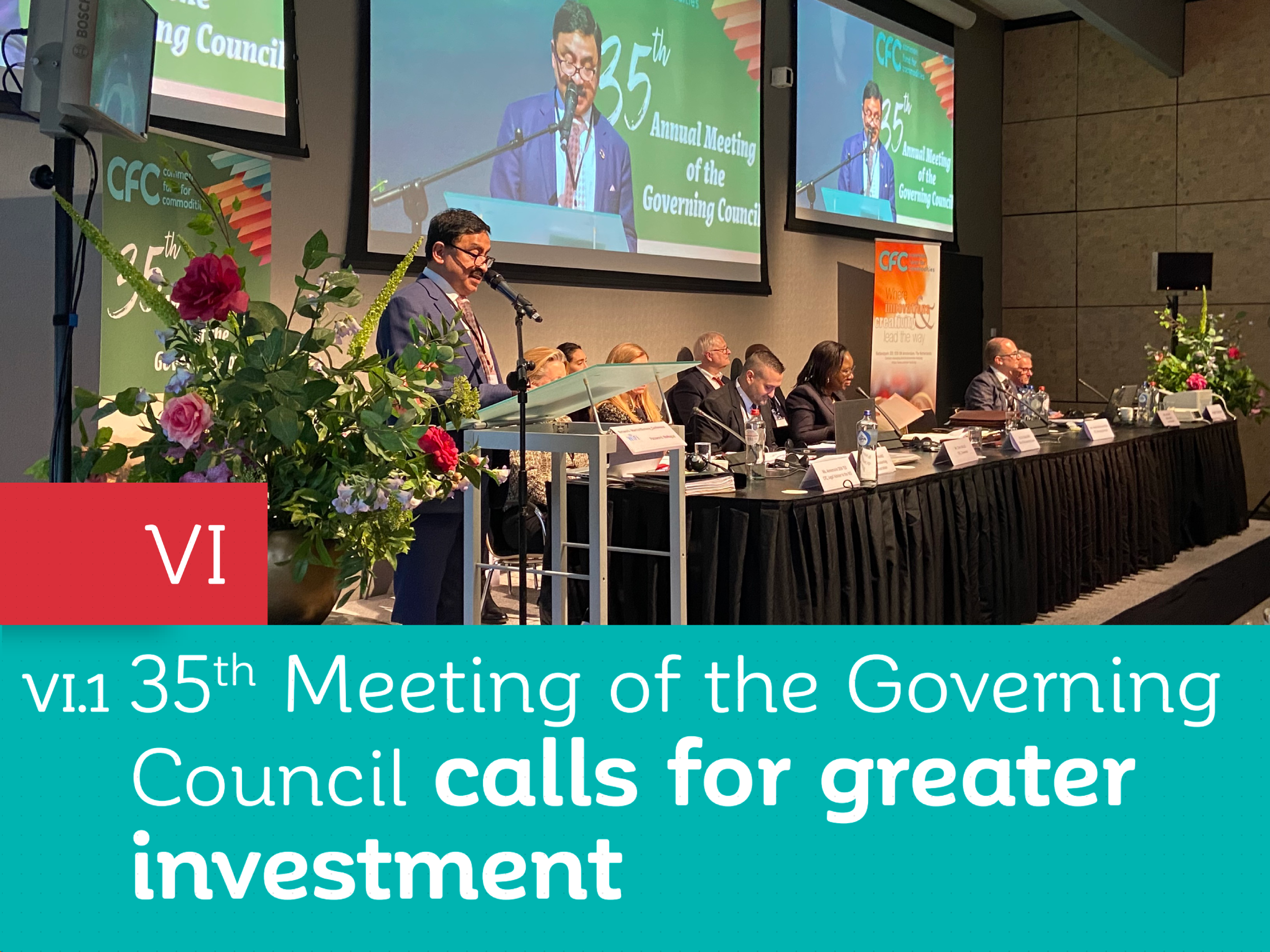 35th Meeting of the Governing Council Calls for Greater Investment